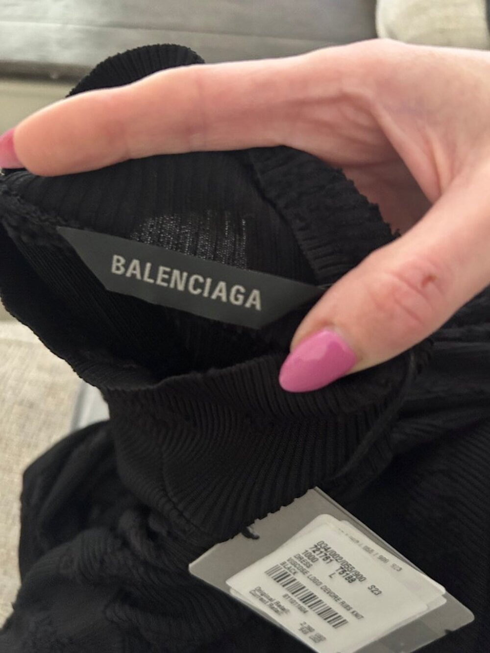 NWT Balenciaga Logo Destroyed Midi Dress - Picture 8 of 8